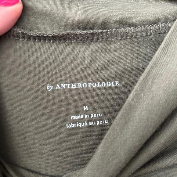 NWT Moss Green Anthropologie Mock Turtleneck - Size M - Picture 3 of 7